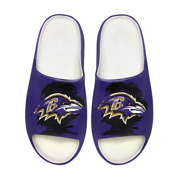 Men's Baltimore Ravens Yeezy Slippers/Shoes 003